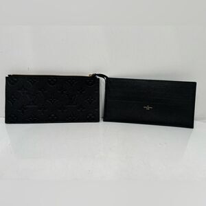 Louis  Vuitton Black Monogram Empreinte Felicie Inserts Black Very Good Conditio